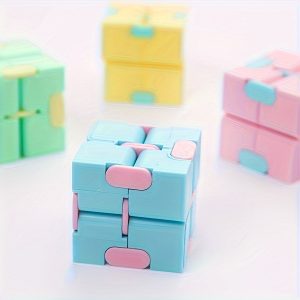 4pcs Pocket Infinity Cubes ?C Mini Fidget Flip Cubes for Adults