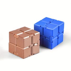 1pc Metal Infinity Cube ?C Durable Sensory Finger Toy, Ideal Birthday Gift