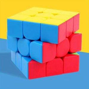 Three-Level Solid Color Puzzle Cube ?C Ultra-Smooth & Challenging, Ideal Christmas Gift